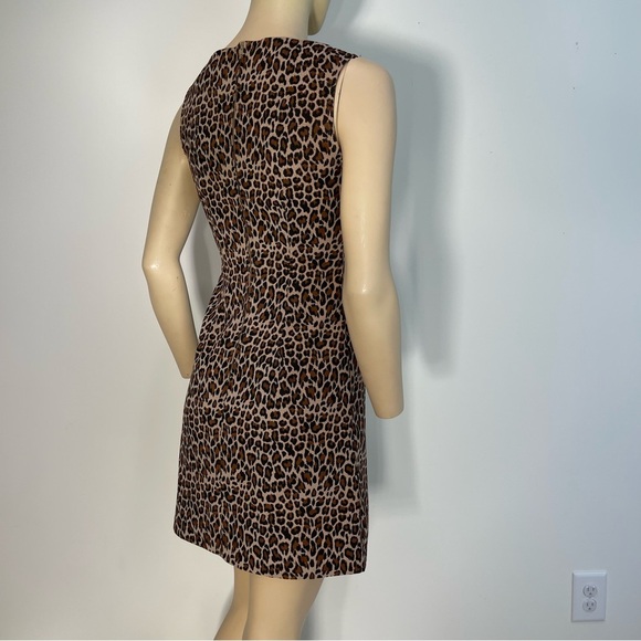 Vintage 90s Splurge Leopard Print Sleeveless Wiggle Dress Women’s Size Small - Picture 5 of 8